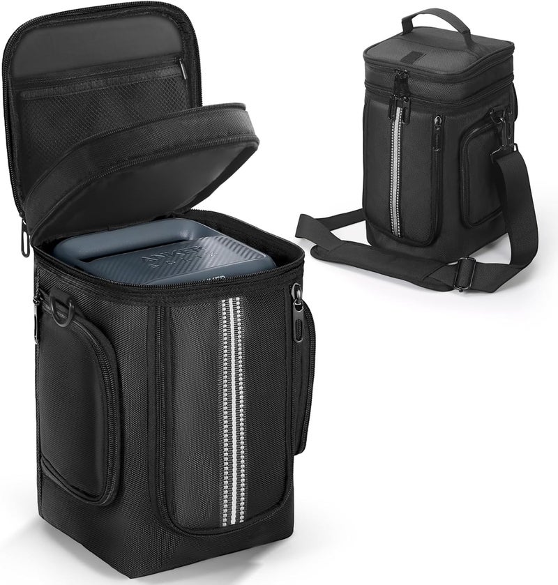 MRINCA Carrying Case Compatible with Anker SOLIX C300 Portable Power Station, Protective Storage Bag with Pockets for Outdoor Travel Camping Charging Accessories - Image 1